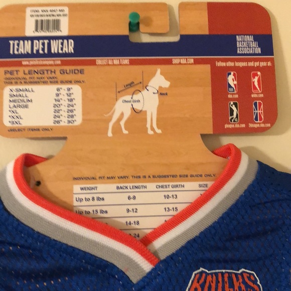 New York Knicks NBA #00 Dog Mesh Blue Jersey - Picture 6 of 7